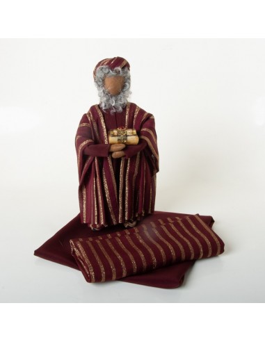 Königsstoff bordeaux-gold