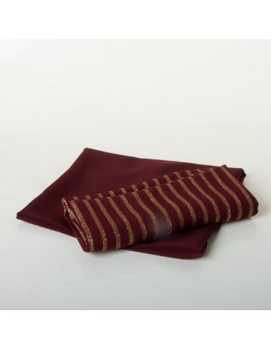 Königsstoff bordeaux-gold