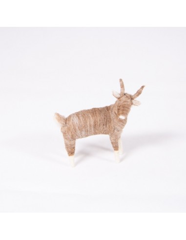 Ziege stehend beige