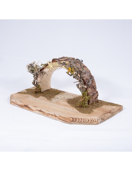Holzbogen-Krippe klein