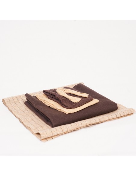 Josefstoff beige/dunkelbraun