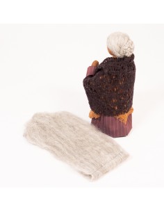 Kleiderstoffe, Perücke und Schuhe für Nomadenfrau 2