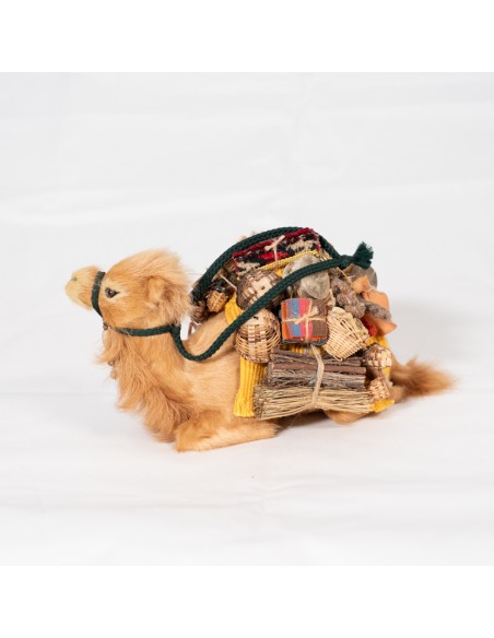 Dromedar beladen, liegend